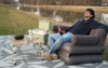 Camptime Denia Pull-Out Aufblasbares Luftbett Sofa mit Schlaffunktion