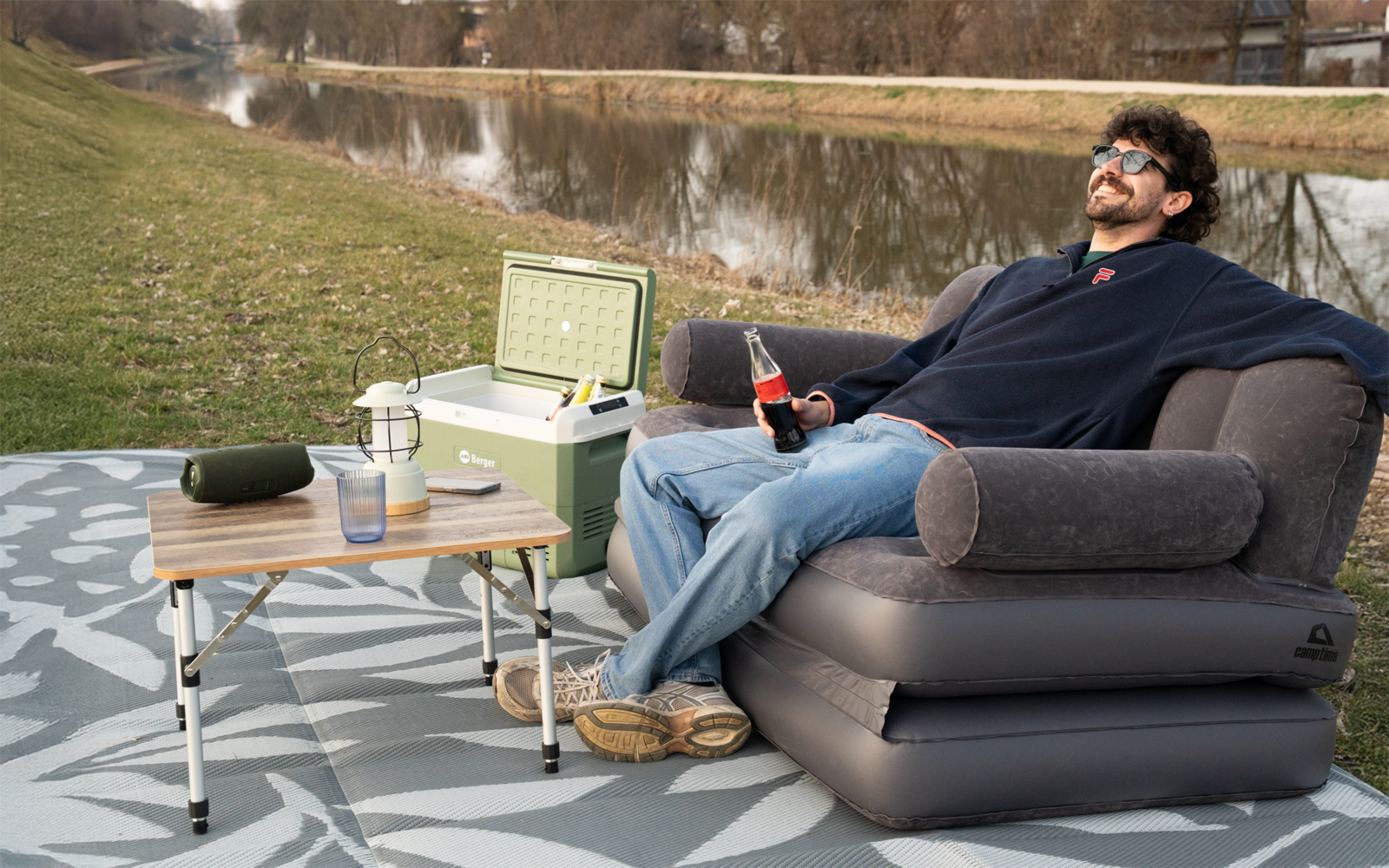 Produktbild Camptime Denia Pull-Out Aufblasbares Luftbett Sofa mit Schlaffunktion 1