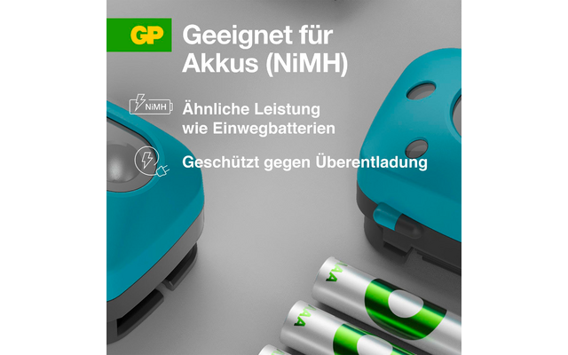 Produktbild GP Batteries CH44 Stirnlampe 300 Lumen mit Bewegungssensor 1