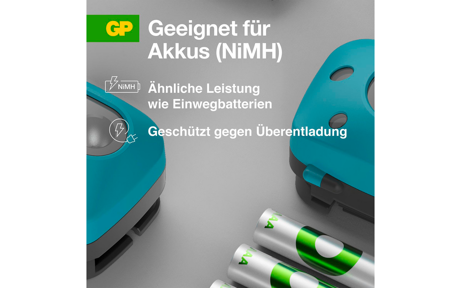 Produktbild GP Batteries CH44 Stirnlampe 300 Lumen mit Bewegungssensor 1