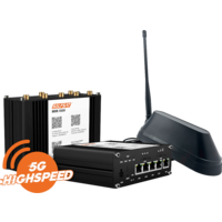 Selfsat MWR 5550 5G Cat 20 WLAN Router mit SHARK 5G Dachantenne schwarz bis 3,3 Gbps