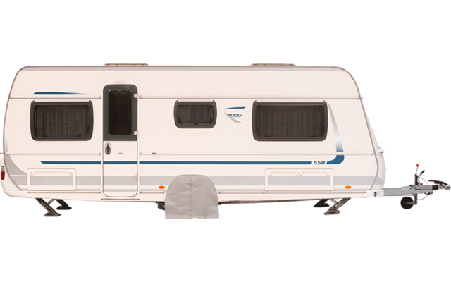 Hindermann fit cover for wheel arches Dethleffs from 2014 c`go / c`trend / Camper / Nomad / Beduin / Exclusiv light gray tandem axles