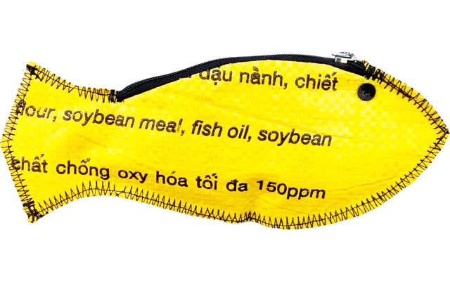 Beadbags Fisch Geldbörse gelb