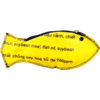 Beadbags Portafoglio pesce giallo