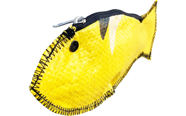 Beadbags Fish Wallet amarillo