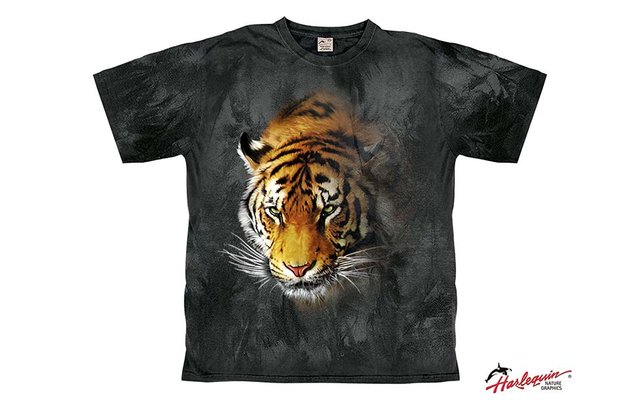 Harlequin Dark Night Tiger Slate Herren T-Shirt