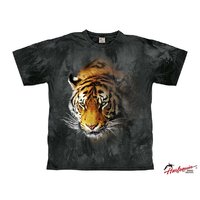 Harlekijn Donkere Nacht Tijger Leisteen Heren T-shirt