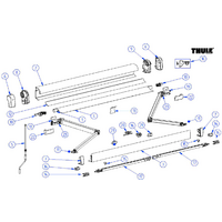 Kit d'embouts pour rail avant de store banne Omnistor 4900 et store banne Tristor - Num&eacute;ro de pi&egrave;ce Thule 1500602213