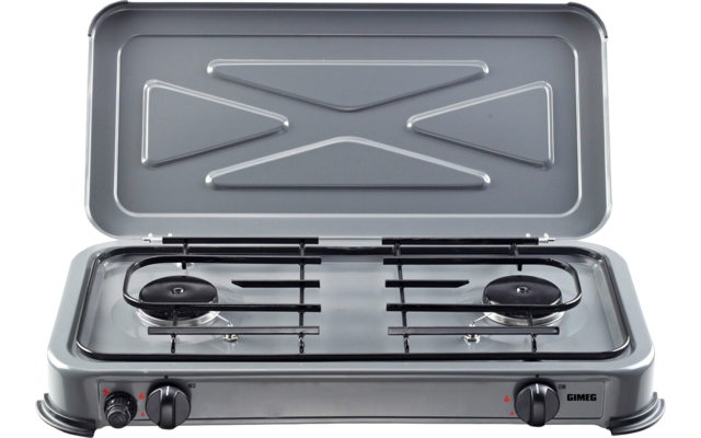 Gimeg stove 2 burners gray
