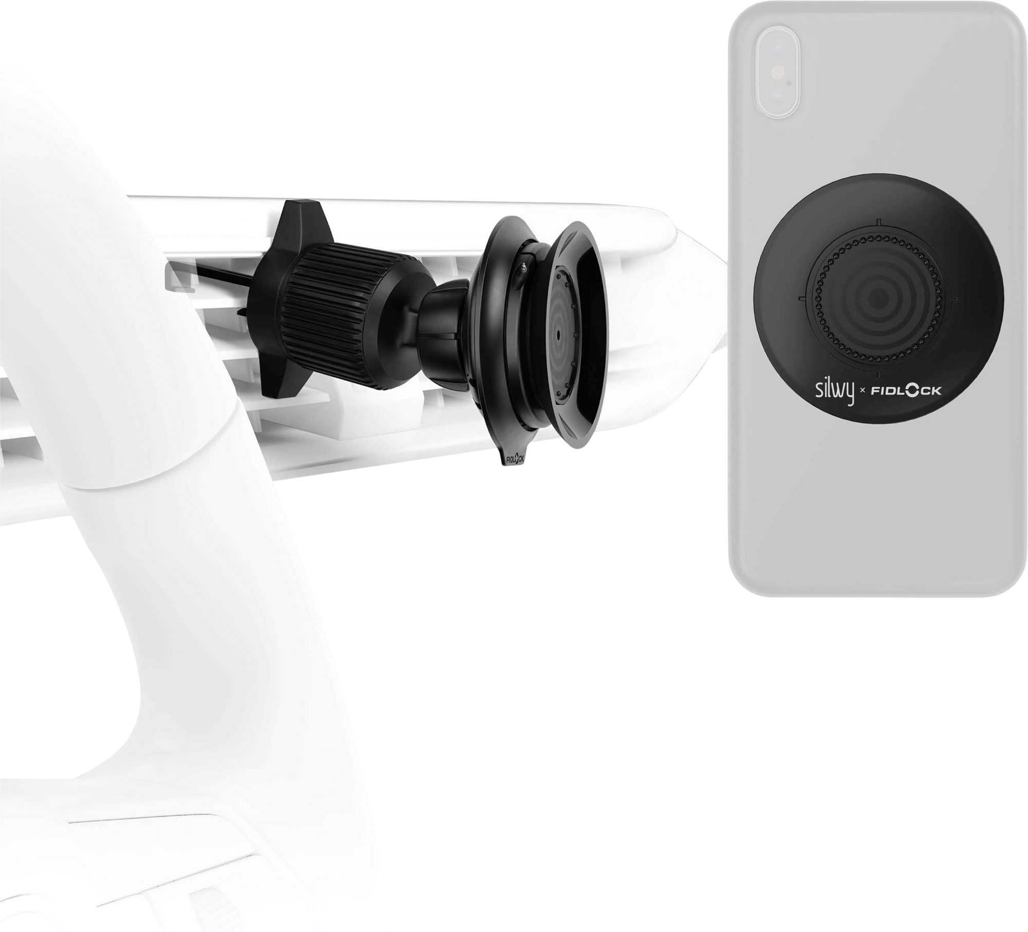 Fidlock Staubsauger Handyhülle - IPHONE 12 Mini - VC-00800 (Schwarz) - Tisch