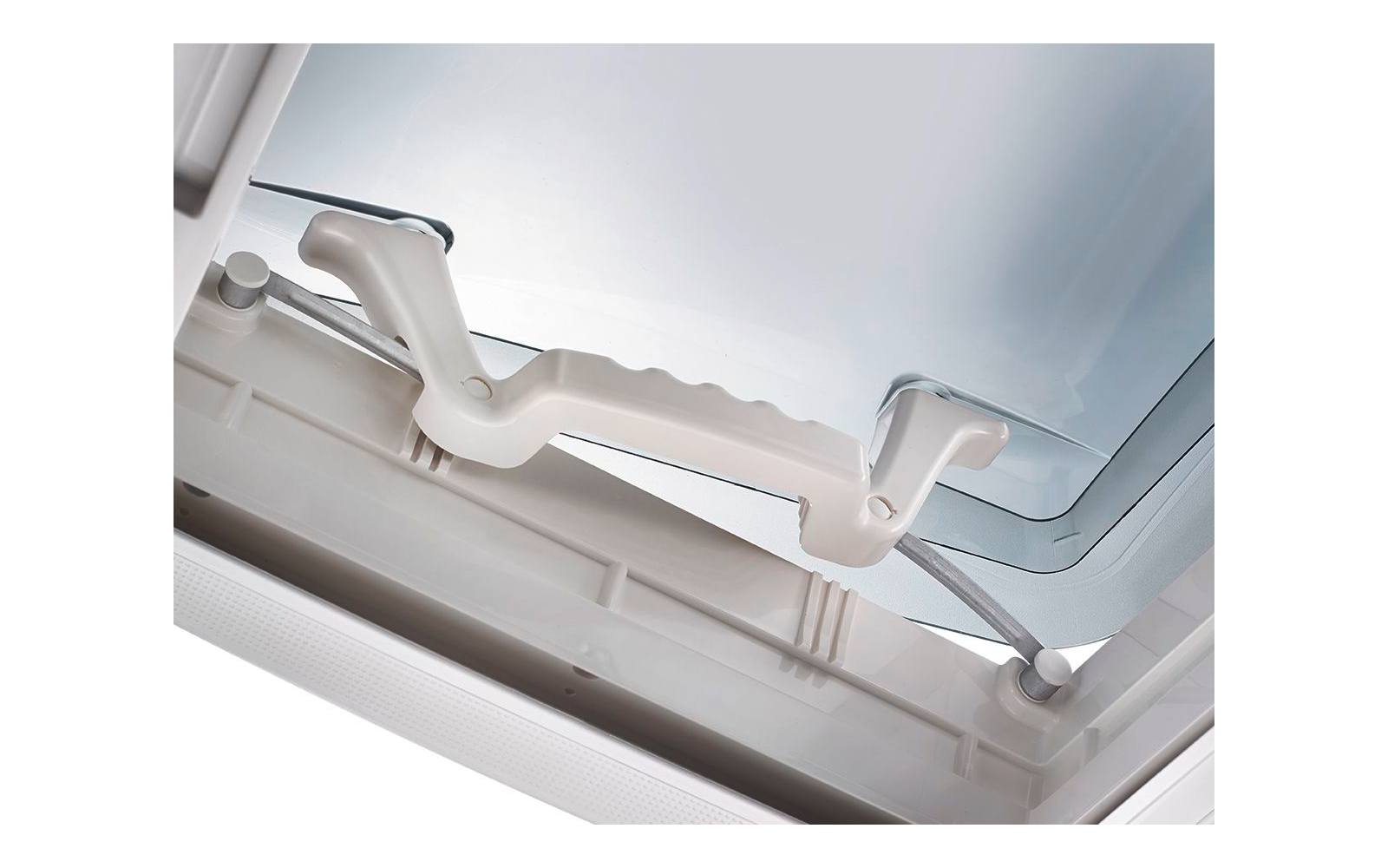 Image du produit Dometic Mini Heki S FL Lanterneau 40 x 40 cm avec ventilation forc&eacute;e pour une &eacute;paisseur de toit de 23 - 42 mm 1