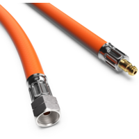 Tuyau &agrave; gaz Campko moyenne pression 10 bar raccords 1/4-LH x mamelon enfichable 5000 mm