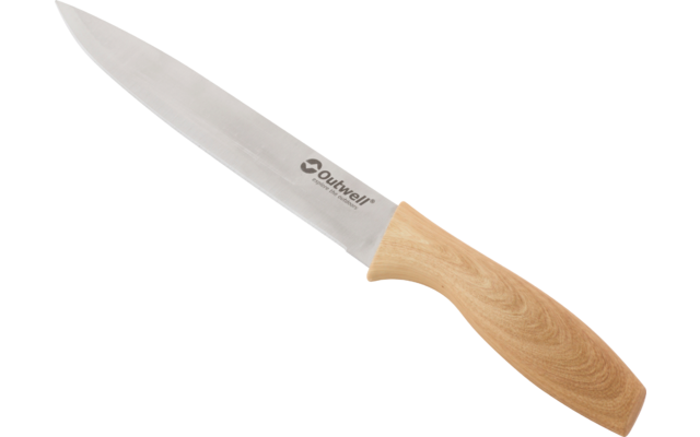 Juego de cuchillos Outwell Chena 4 piezas con cuchillo multiusos / cuchillo para pan / tijeras / pelador