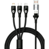 Kleines Produktbild Berger GoCharge 5-in-1 USB-Schnellladekabel multifunktional 60 W 1,2 m 1