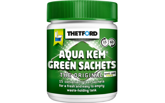 Image du produit Thetford Aqua Kem Green Sachets Toilettenzusatz f&uuml;r F&auml;kalientanks 1