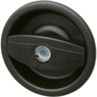 Cerradura exterior redonda para caravana negra Europa STS