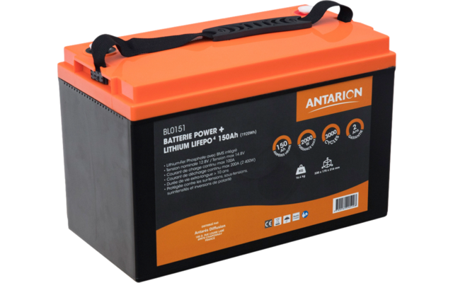 Batterie au lithium Antarion 12,8 V 150 Ah