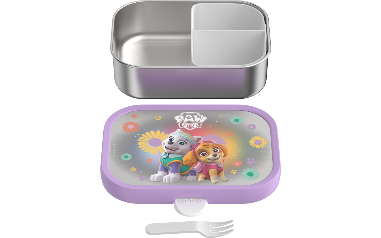 Produktbild Mepal Campus Brotdose Edelstahl mit Bento-Einsatz und Gabel 750 ml 1