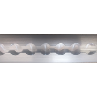 Alu-Zurrschiene halbrund (2000 x 50 x 11,5 mm)