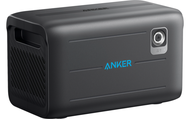 Batterie externe Anker noire avec lettres bleues