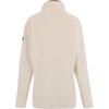Beige Jacke mit hohem Kragen, Rückansicht