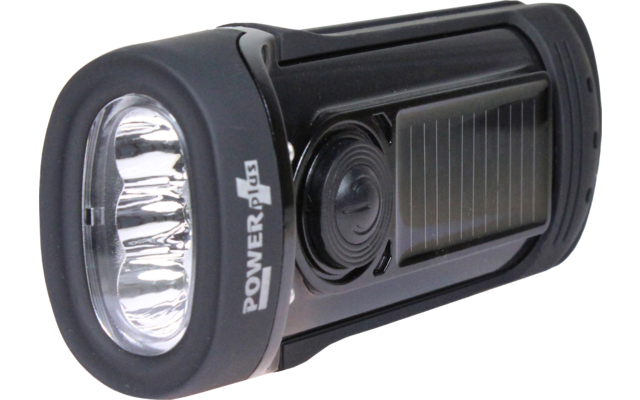 Powerplus Barracuda LED wasserdichte Kurbel/Solartaschenlampe