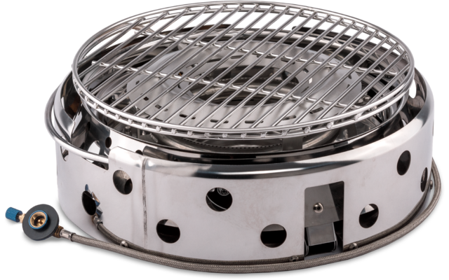 Imagen del producto Petromax Atago cartucho parrilla rejilla plegable de acero inoxidable di&aacute;metro 28 cm / 3,8 kW 1
