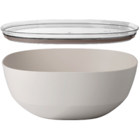 Mepal Silueta Servierschale mit Deckel 5000 ml Nordic white