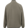 Rückansicht einer beige Jacke mit Stehkragen