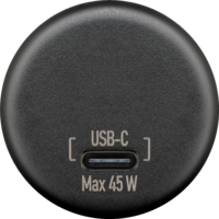 Chargeur double encastrable USB-C max. 45 W Wentronic