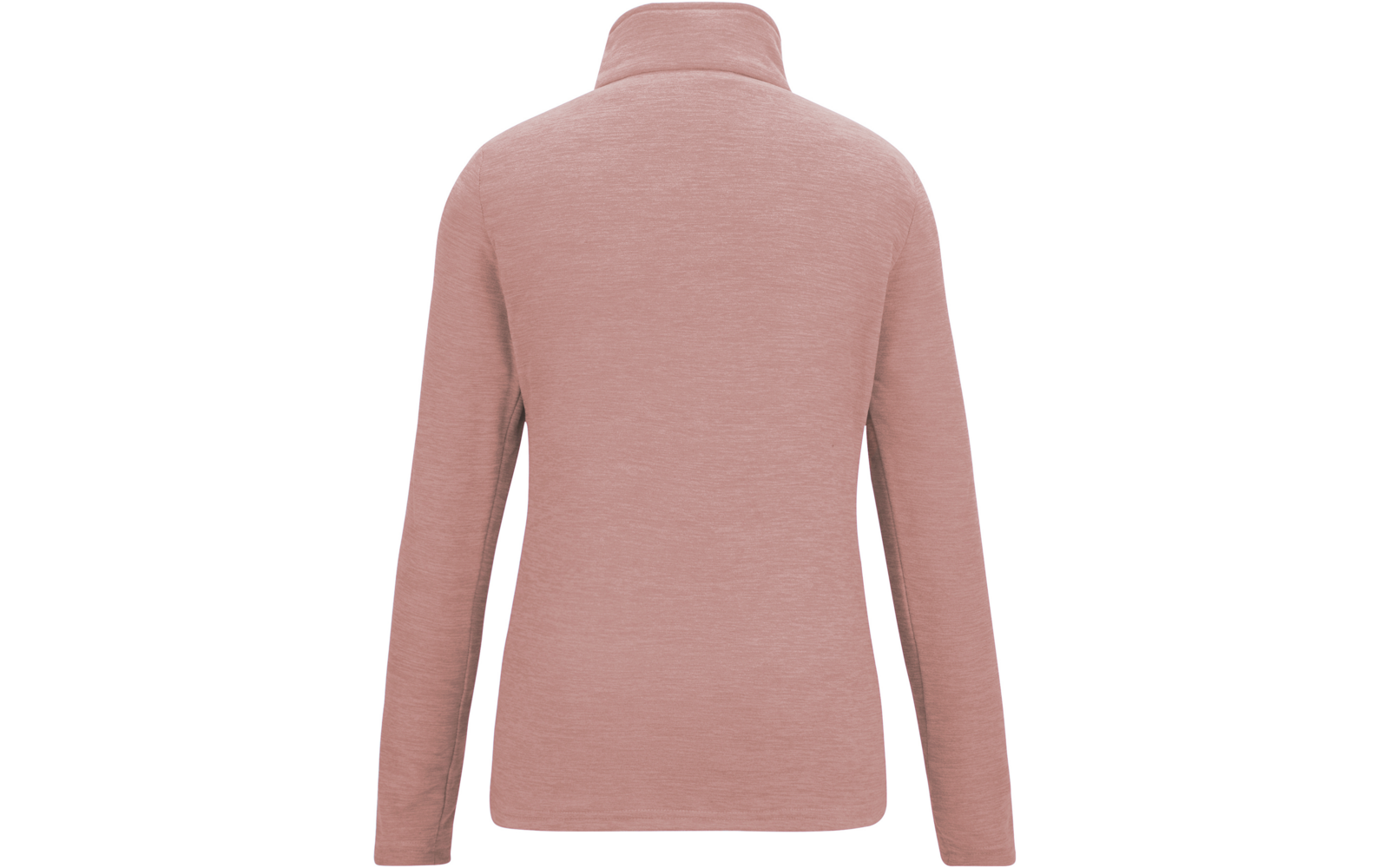 Rosa Pullover mit hohem Kragen, Rückenansicht