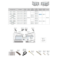 Fiamma Seitenwand rechts f&uuml;r Markise Privacy Room F80L 450-600 H: 245-280 - Fiamma Ersatzteilnummer 98660-126