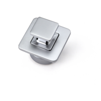 Confurn Push Lock + Push In Schloss Druckknopf mit Rosette chrom matt