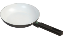 856484 - Bo-Camp Sprint ECO Bratpfanne Aluminium schwarz mit abnehmbarem Griff Ø 24 cm