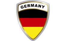 Adhesivo con el emblema del país de Schütz para vehículos 45 x 35 x 1 mm