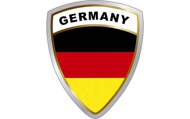 Adhesivo de emblema de país Schütz para vehículos Alemania 45 x 35 x 1 mm