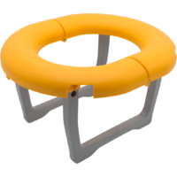 Pee & Bob starter set vasino mobile pieghevole per bambini fino a 50 kg inclusi 5 sacchetti monouso mango