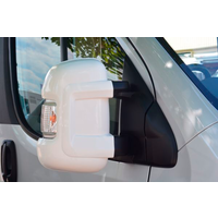 Milenco mirror protective cap for Fiat Ducato, Peugeot Boxer and Citroen Relay 2 pieces White