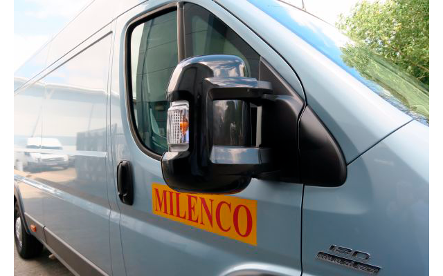 Milenco Spiegel Schutzkappe für Fiat Ducato, Peugeot Boxer und Citroen Relay 2 Stück Weiß