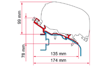 Fiamma Adapter Elddis Markisenadapter für Fiamma F80/F65