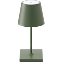 Lampe de table &agrave; accu Nuindie mini 250 mm vert sapin Sigor