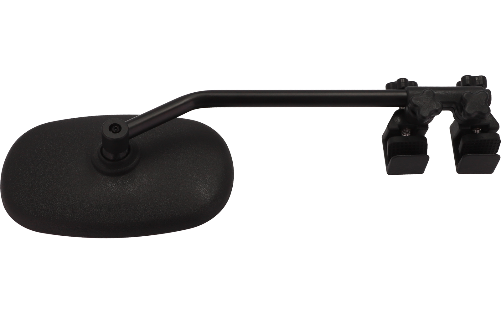 Schwarzer Fahrradspiegel mit Halterung