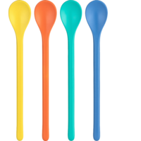 Koziol L&ouml;ffelset Nora Spoon L 4 St&uuml;ck strong blue/coral/green/yellow