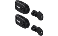 Produktbild Thule Radgurtschl&ouml;sser Set mit Diebstahlschutz geeignet f&uuml;r Fahrradtr&auml;ger mit Felgenhalteb&auml;ndern aus Kunststoff
