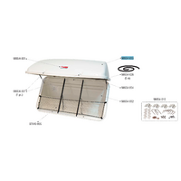 Fiamma vervangingsdeksel en binnenframe geschikt voor Ultra Box 360 - Fiamma onderdeelnummer 98654-053