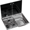 Pequeña imagen del producto Combinaci&oacute;n de cocina y fregadero Dometic CVC1600G RH con fregadero a la derecha y 2 fuegos 1