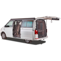 Moustiquaire de porte coulissante c&ocirc;t&eacute; conducteur gauche avec fermeture &eacute;clair magn&eacute;tique pour VW T5/T6/T6.1 Mayr Van