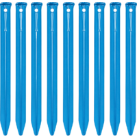 Berger BasePeg V-Profil Zelthering 23 cm aus Aluminium f&uuml;r gemischte B&ouml;den, 10er-Pack