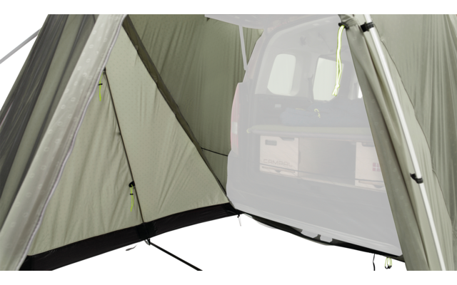 Outwell Sandcrest S awning / rear tent for minivans 2 to 3 people Green