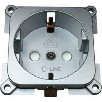HABA socket outlet for caravan C-Line 230 V silver